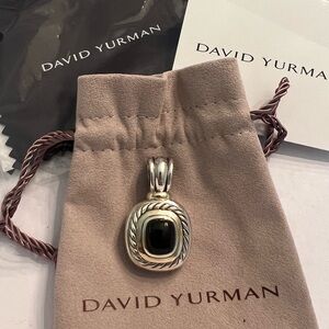 David Yurman Black Onyx Iconic Albion Enhancer/Pendant